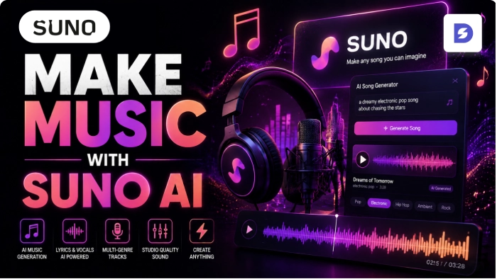 Make music with suno AI